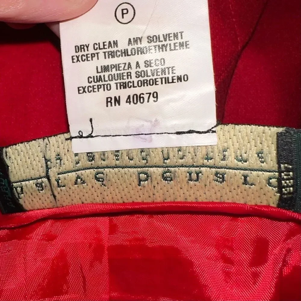 Harve Bernard Womens 6 Red Wool‎ Blend Vintage Bold Preppy Pencil Skirt